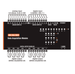 Modulo input-output Modbus RTU e TCP-IP con 8 input digitali, 8 analogici e 8 output a relè da barra DIN_collegamenti